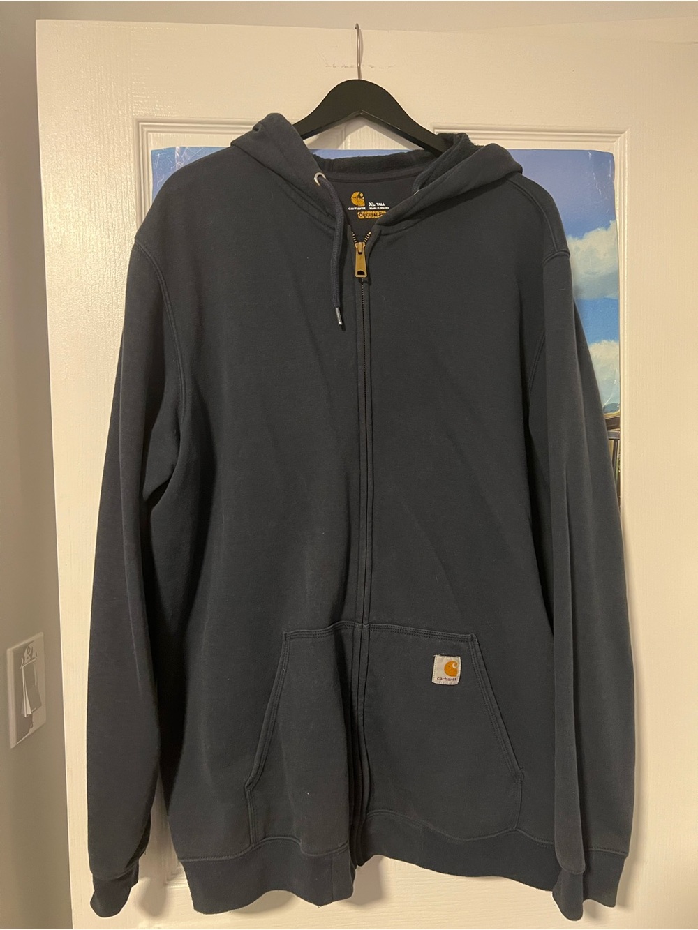 Carhartt Men's Dark Navy Full-Zip Hoodie